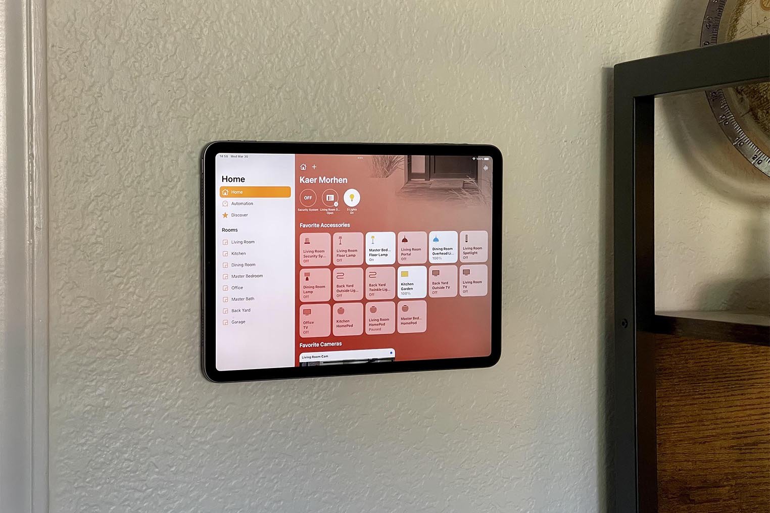 Tablette domotique KNX pilotage maison